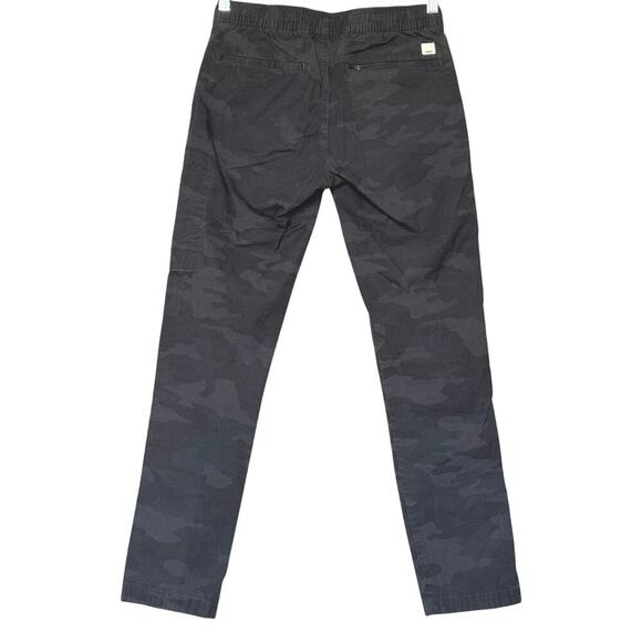 Vuori Pants Gray Black Camouflage Ripstop Cargo Canvas Drawstring Womens XS - Picture 4 of 11